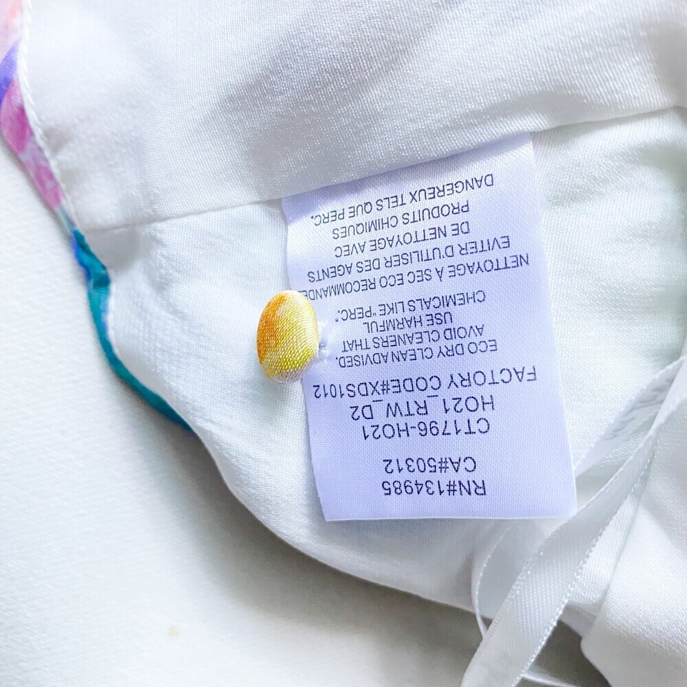 For Love and Lemons Colourful Puff Sleeve Crop Top S - Picture 13 of 13